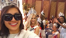 Lệ Hằng được khán giả Việt khen ngợi sau sự cố catwalk tại Miss Universe